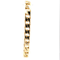 9ct Yellow Gold Classic Curb Chain Bracelet
