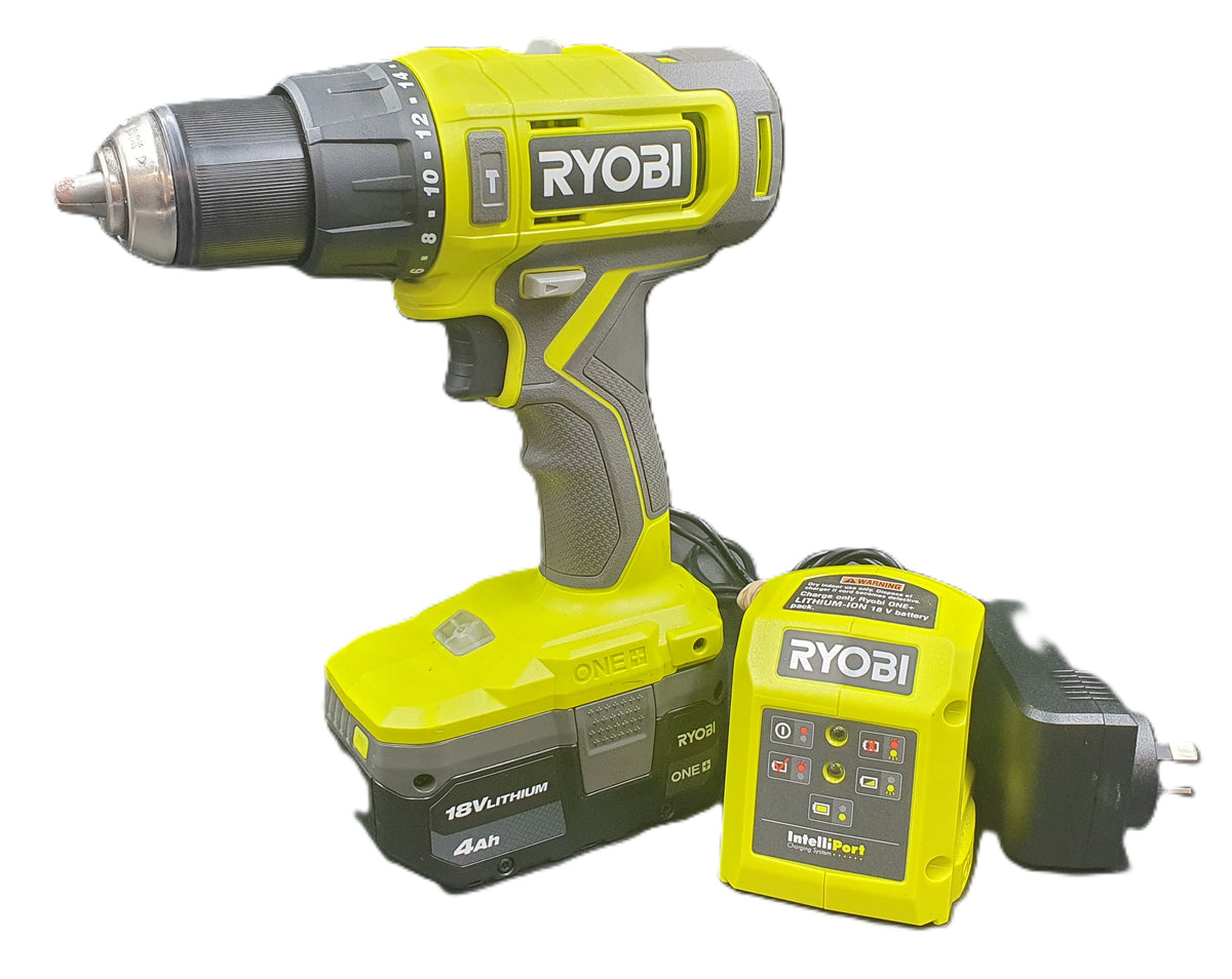 RYOBI - RPD18 - Cordless 13mm Hammer Drill Driver + 4AH Battery + Charger