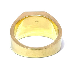18ct Yellow Gold Diamond Initial 'S' Signet Ring