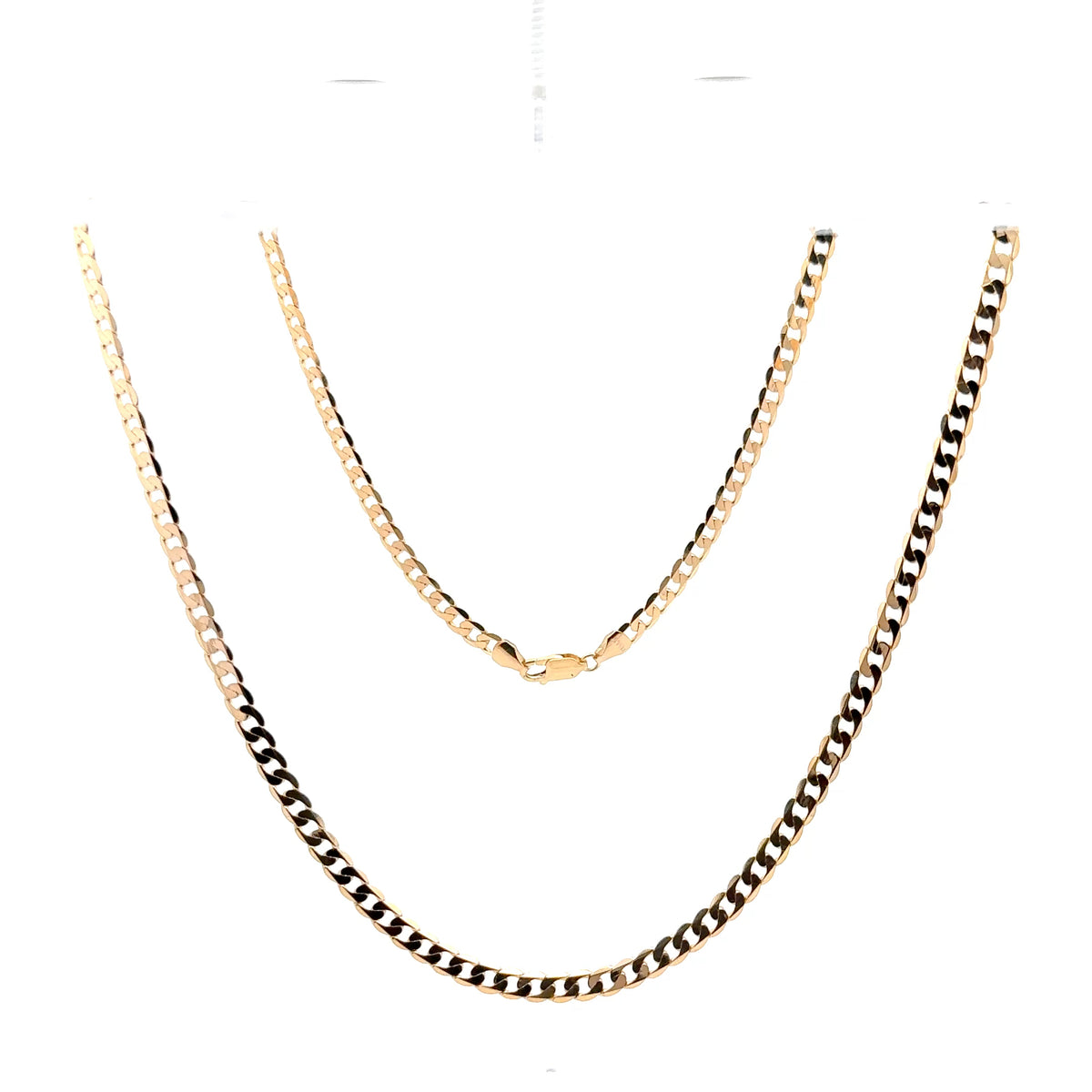 9ct Yellow Gold Cuban Link Chain Necklace