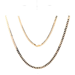 9ct Yellow Gold Cuban Link Chain Necklace