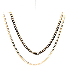 9ct Yellow Gold Cuban Link Chain Necklace