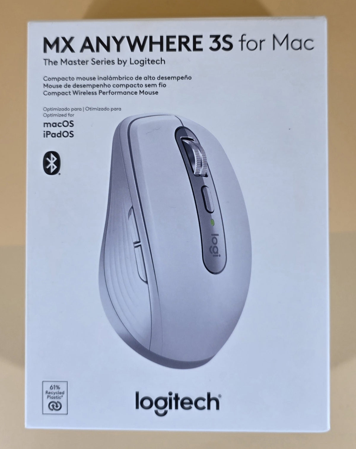Logitech Compact Wireless Mouse - MX Anywhere 3S for Mac OS /iPadOS