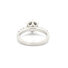 9ct White Gold Diamond Cluster Ring with Accented Ring