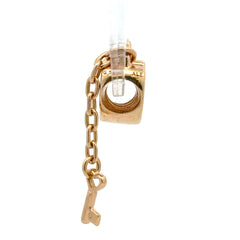 14ct Pandora Yellow Gold Heart Padlock and Key Pendant