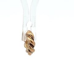 14ct Pandora Yellow Gold Twisted Rope Hoop Charm