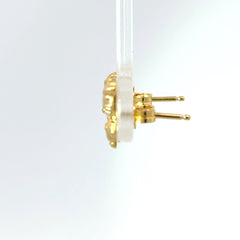 18ct Yellow Gold Hello Kitty Stud Earrings