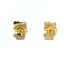 18ct Yellow Gold Hello Kitty Stud Earrings