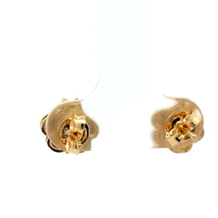 18ct Yellow Gold Floral Stud Earrings