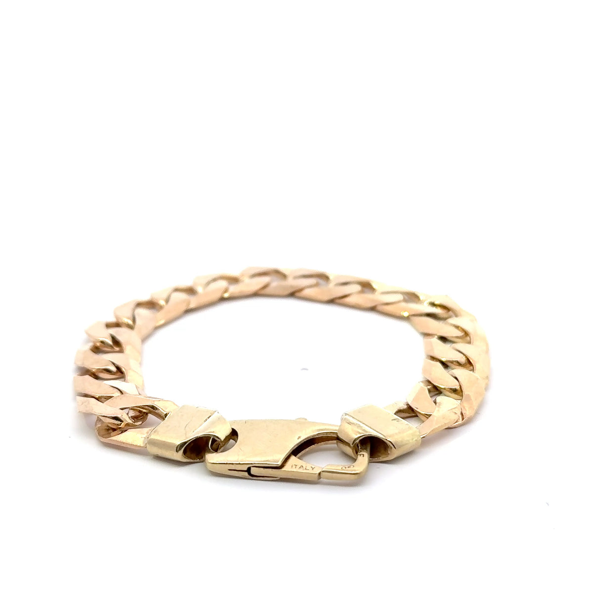 9ct Yellow Gold Curb Link Chain Bracelet