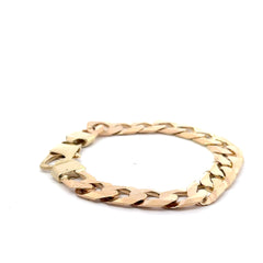9ct Yellow Gold Curb Link Chain Bracelet