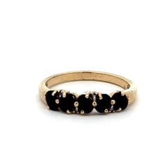 9ct Yellow Gold Multi-Stone Diamond Ring