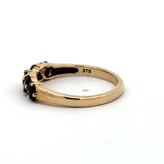 9ct Yellow Gold Multi-Stone Diamond Ring