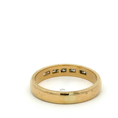 18ct Yellow Gold Channel-Set Diamond Band Ring