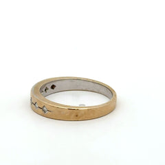 18ct Yellow Gold Diamond Band Ring