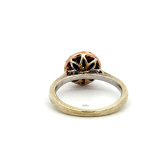 10ct White Gold Diamond Cluster Halo Ring