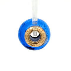 Pandora 9ct Yellow Gold Murano Italy Glass Ball Charm Bead