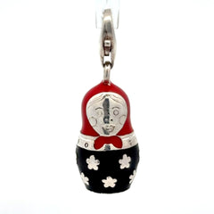 Thomas Sabo 3D 925 Silver Enameled Russian Matryoshka Doll Charm
