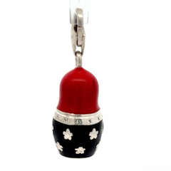 Thomas Sabo 3D 925 Silver Enameled Russian Matryoshka Doll Charm
