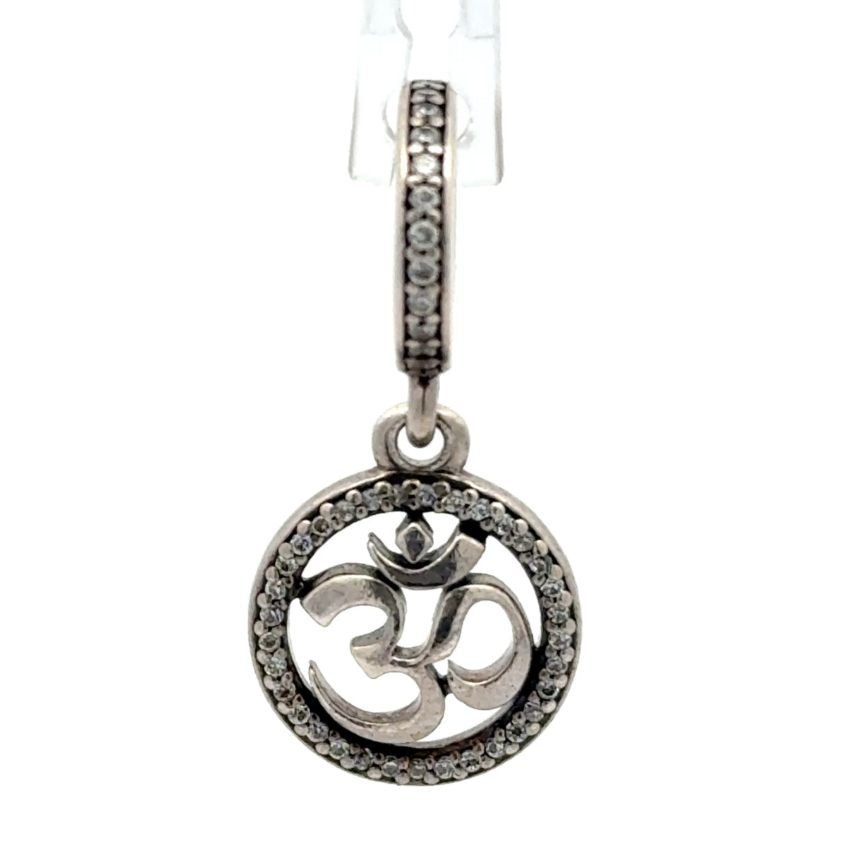 Pandora Silver Om Symbol Dangle Charm