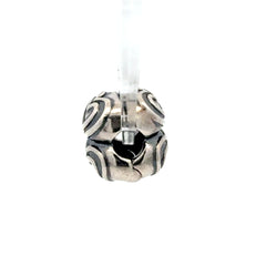 Pandora Silver Heart Motif Barrel Clasp Charm