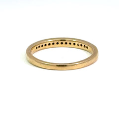 9ct Yellow Gold Diamond Channel Set Eternity Ring