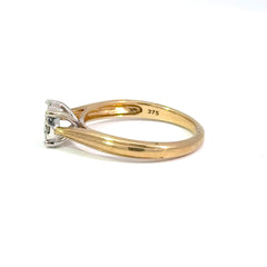 9ct Yellow Gold Diamond Cluster Multi-Stone Ring