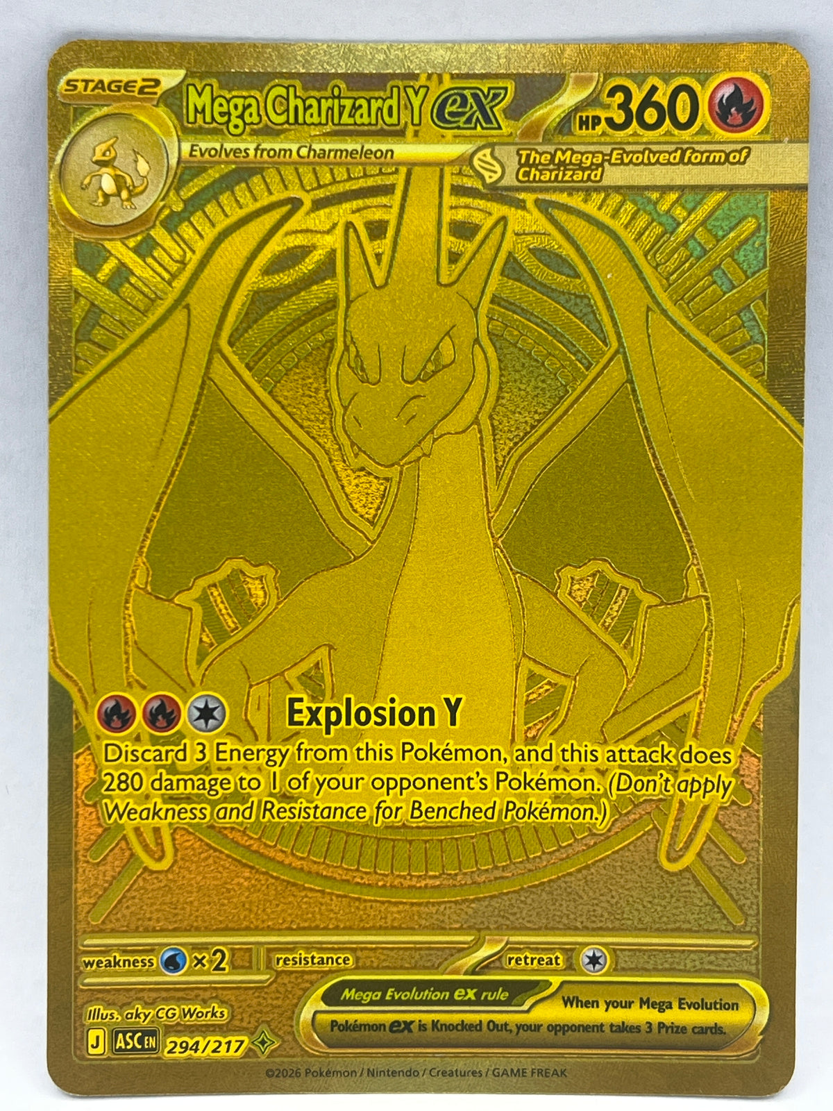 Pokémon - Mega Charizard Y Ex 294/217 Ascended Heroes