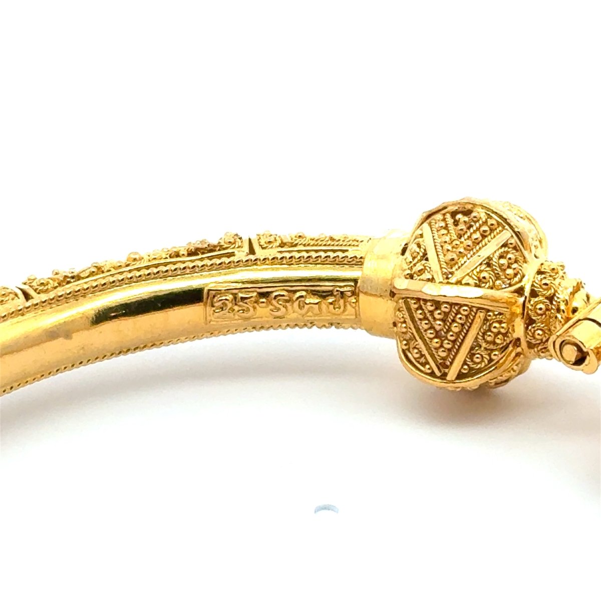 21ct Yellow Gold Filigree Bangle Bracelet - Mega Cash Sydney