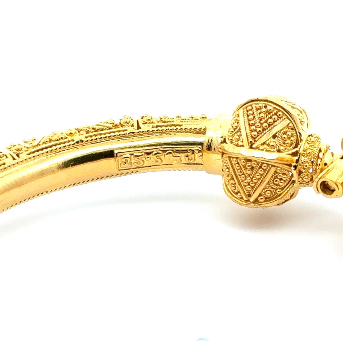 21ct Yellow Gold Filigree Bangle Bracelet - Mega Cash Sydney