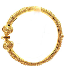 21ct Yellow Gold Filigree Bangle Bracelet - Mega Cash Sydney