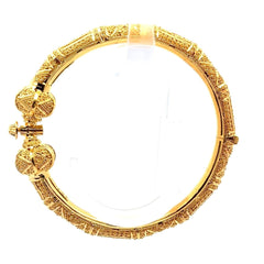 21ct Yellow Gold Filigree Bangle Bracelet - Mega Cash Sydney