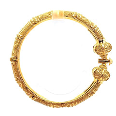 21ct Yellow Gold Filigree Bangle Bracelet - Mega Cash Sydney