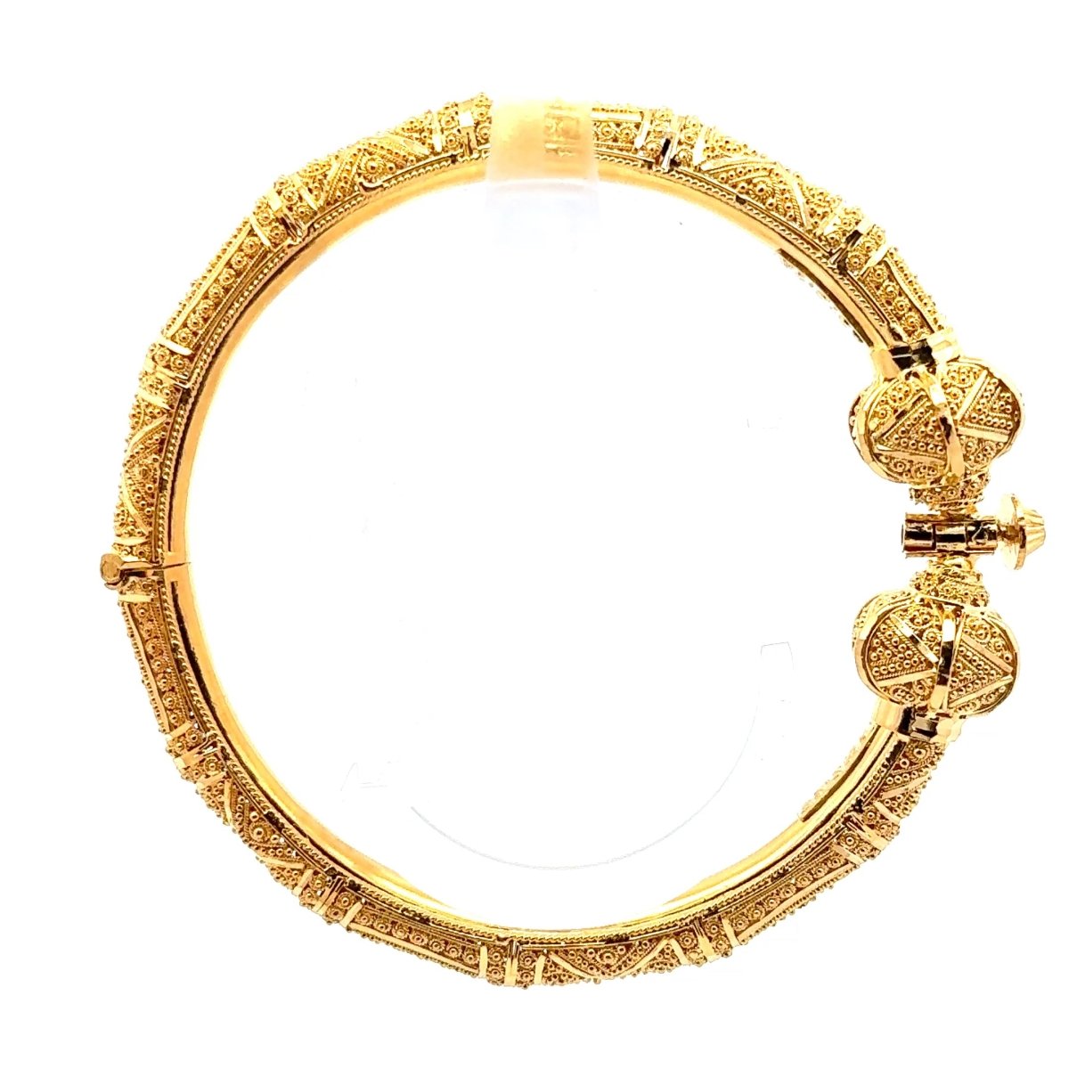 21ct Yellow Gold Filigree Bangle Bracelet - Mega Cash Sydney