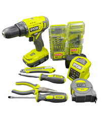 Ryobi One+ 18v Home Essentials Kit - R18DD2HE12