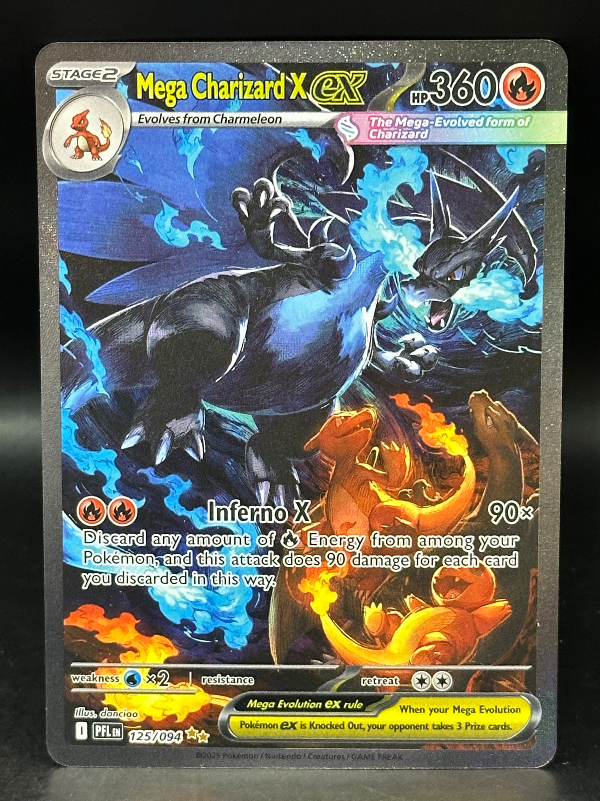 Mega Charizard X EX - Phantasmal Flames - 125/094