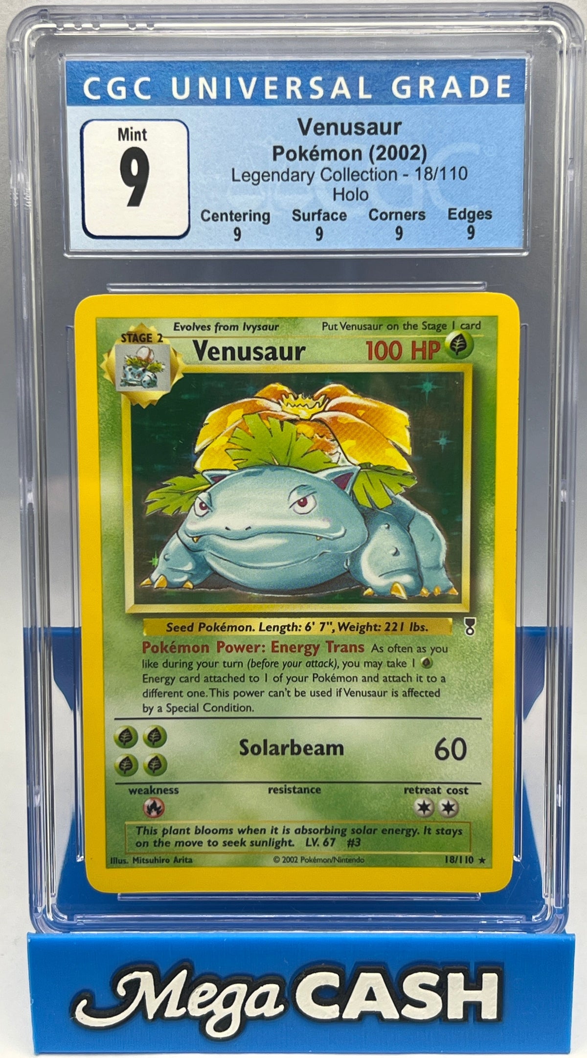 Pokémon - CGC 9 Venusaur 18/110 Legendary Collection