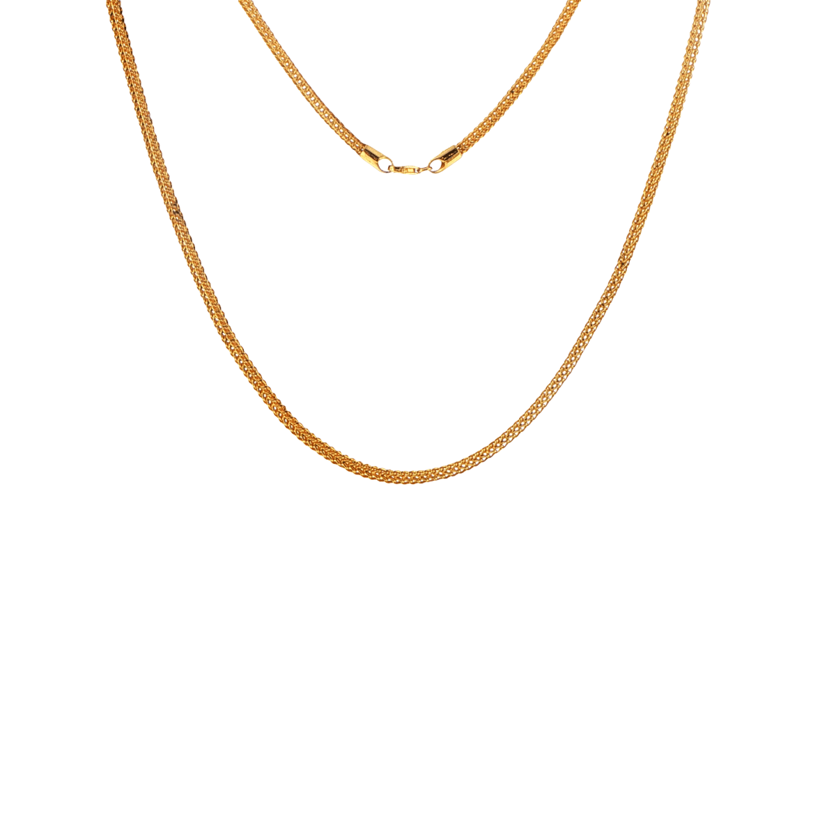 22ct Yellow Gold Classic Mesh Link Chain Necklace - Mega Cash Sydney
