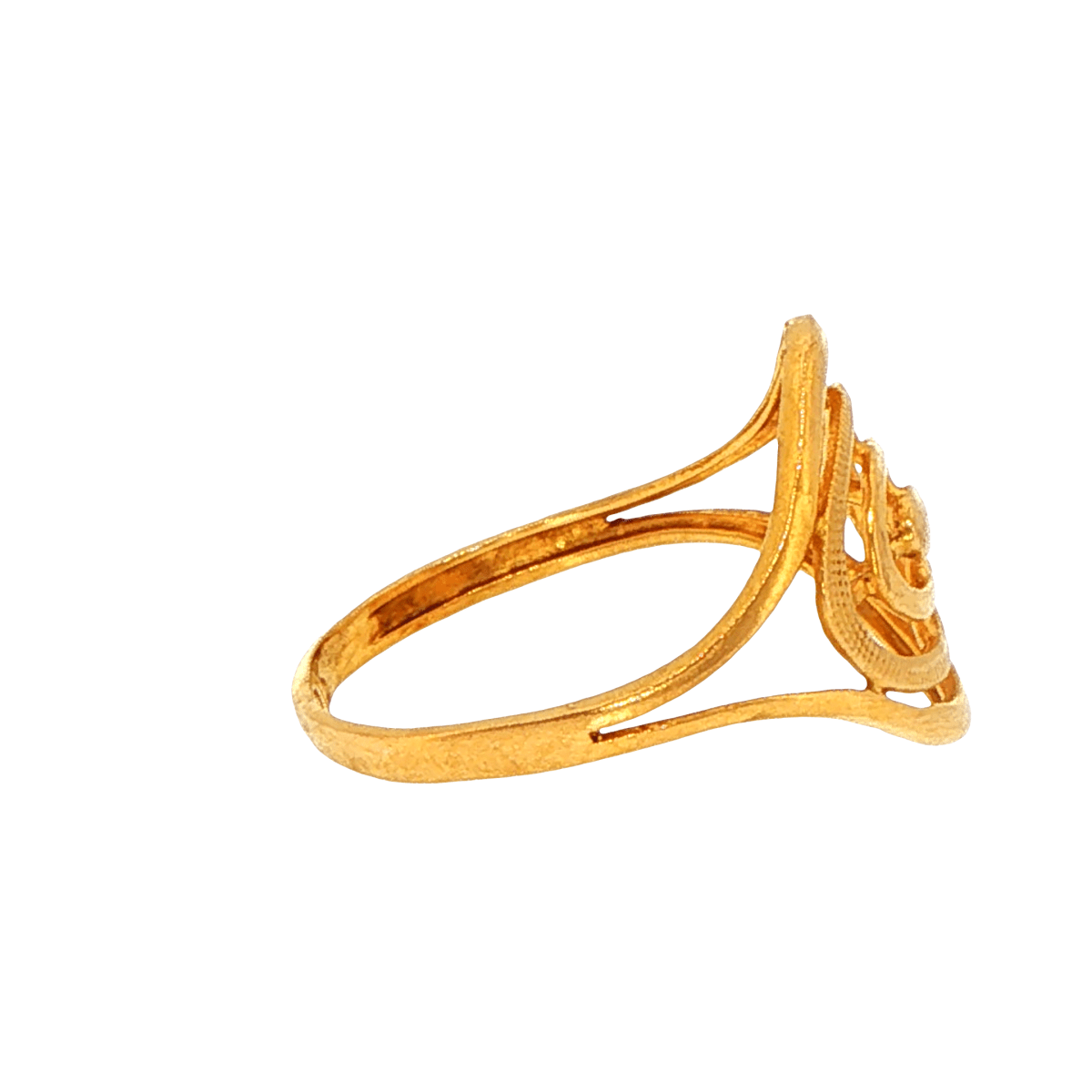 22ct Yellow Gold Geometric Openwork Ring - Mega Cash Sydney