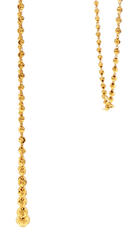 22ct Yellow Gold Graduated Textured Bead Necklace - Mega Cash Sydney