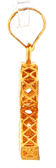 22ct Yellow Gold Letter R Initial Pendant with Lattice Design - Mega Cash Sydney