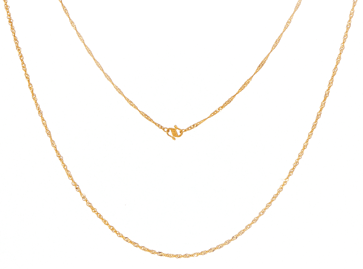 22ct Yellow Gold Twisted Chain Necklace - Mega Cash Sydney