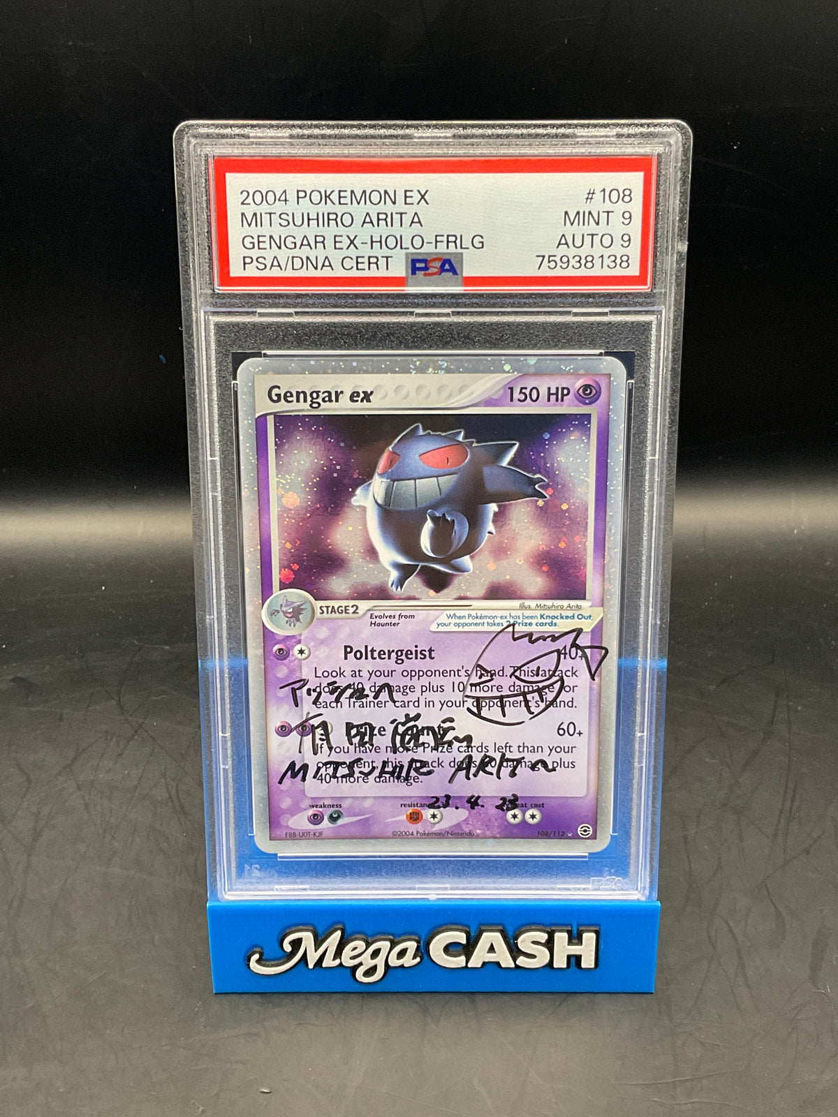 PSA 9 GENGAR EX PSA 9 AUTO MITSUHIRO ARITA