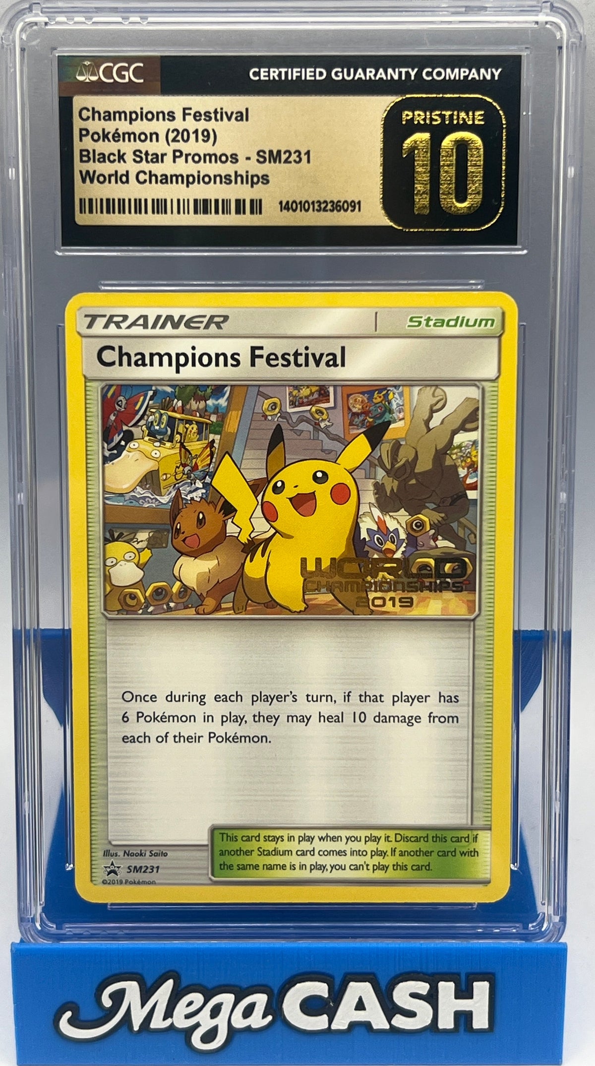 Pokémon - CGC Pristine 10 Champions Festival World - Championship 2019 -                   SM231 Promo