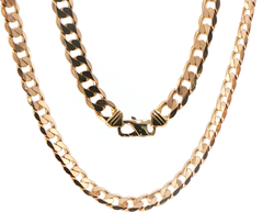 9ct Yellow Gold Classic Cuban Link Chain Necklace
