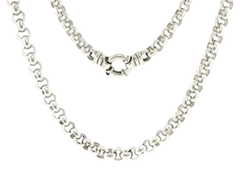 Silver Belcher Chain Necklace