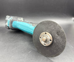 Makita - 18V Mobile 115mm Slide Switch Angle Grinder with 5.0Ah Battery - DGA452