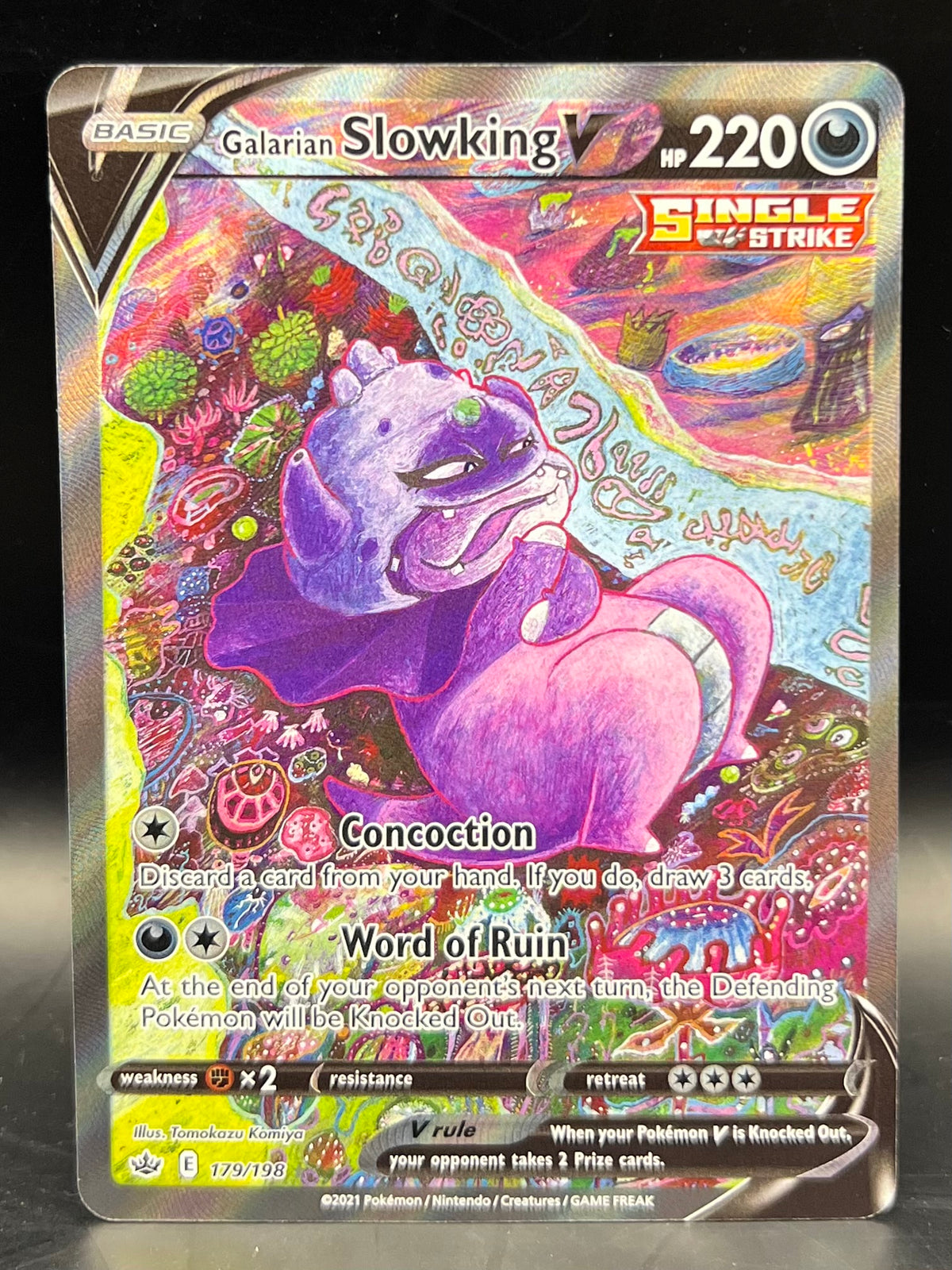 Galarian Slowking V - Chilling Reign - 179/198