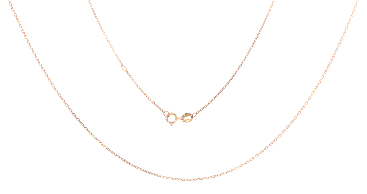 18ct Rose Gold Delicate Cable Chain Necklace