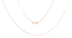 18ct Rose Gold Delicate Cable Chain Necklace